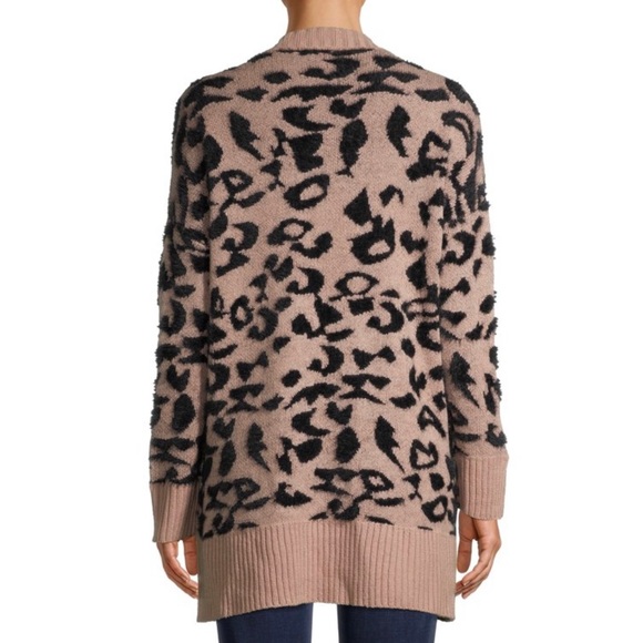 Dreamers by Debut Leopard Cheetah Print Cardigan Sweater - Picture 3 of 12